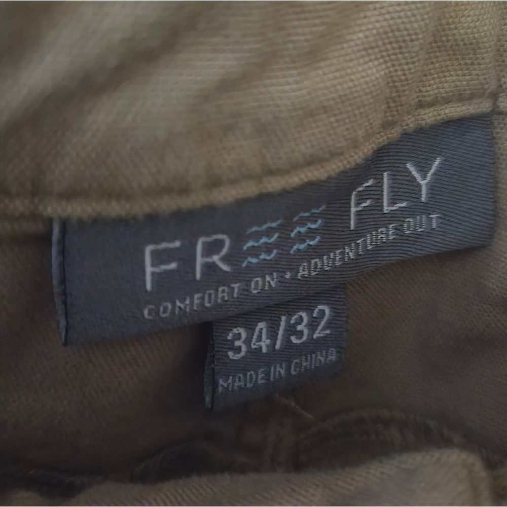 FREE FLY Pants Mens 34x32 Straight Timber Brown Stretch Canvas Fish | EUC - Picture 4 of 4